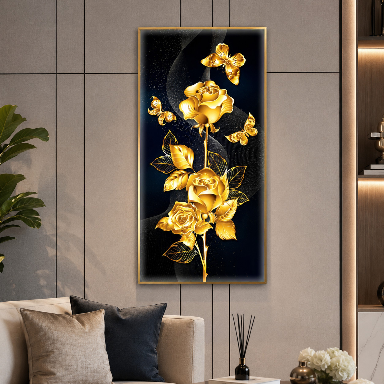 Golden Luck Crystal Painting With LED