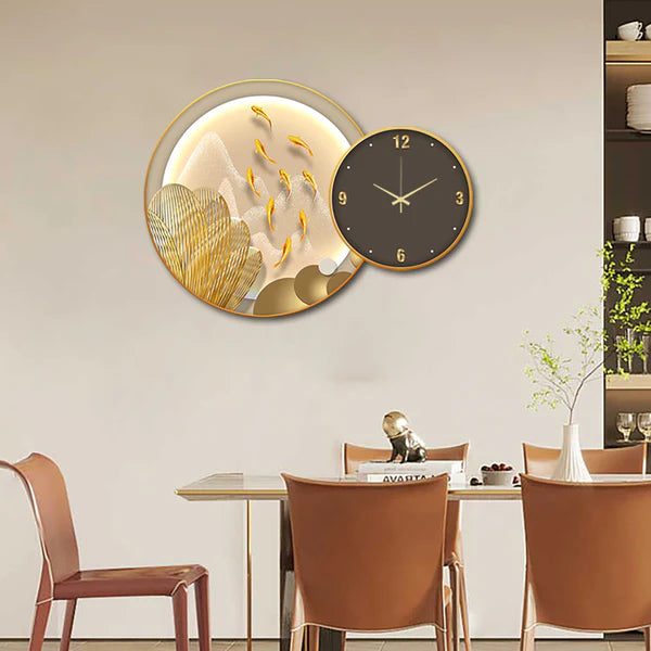 A Symphony of Time: The Brown Fish Themed Round Watch