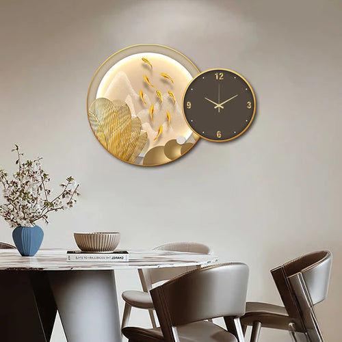 A Symphony of Time: The Brown Fish Themed Round Watch