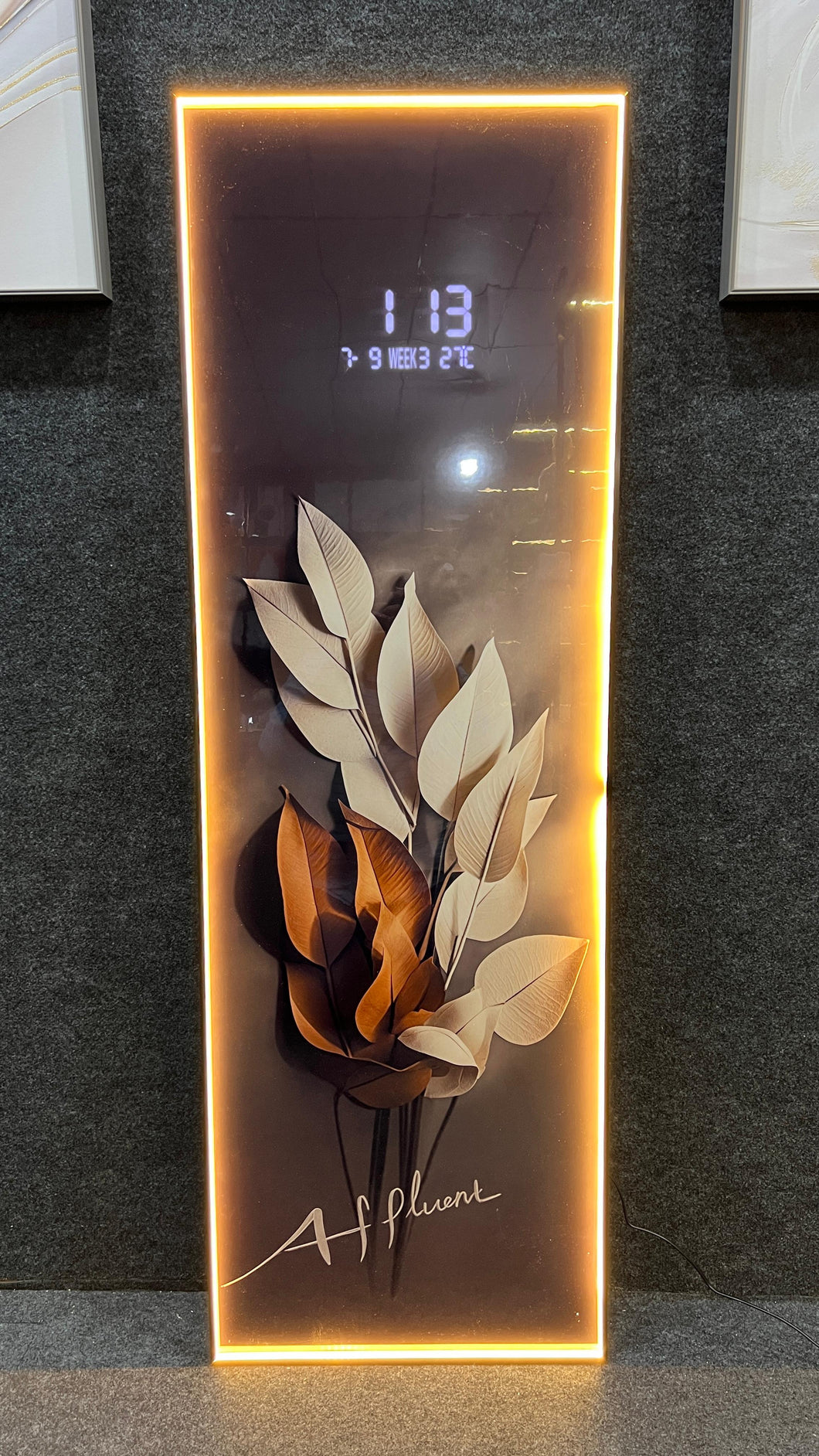 Soft Feelings Crystal Painting With Digital Clock And Led