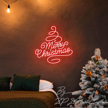 Load image into Gallery viewer, Wish You Merry Christmas Neon Sign

