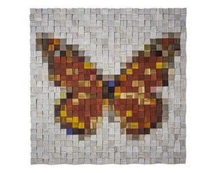 Butterfly Wood Wall Art Wood Mosaic Wall Decor