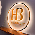 Custom Clear Acrylic Sign with Led Neon Light