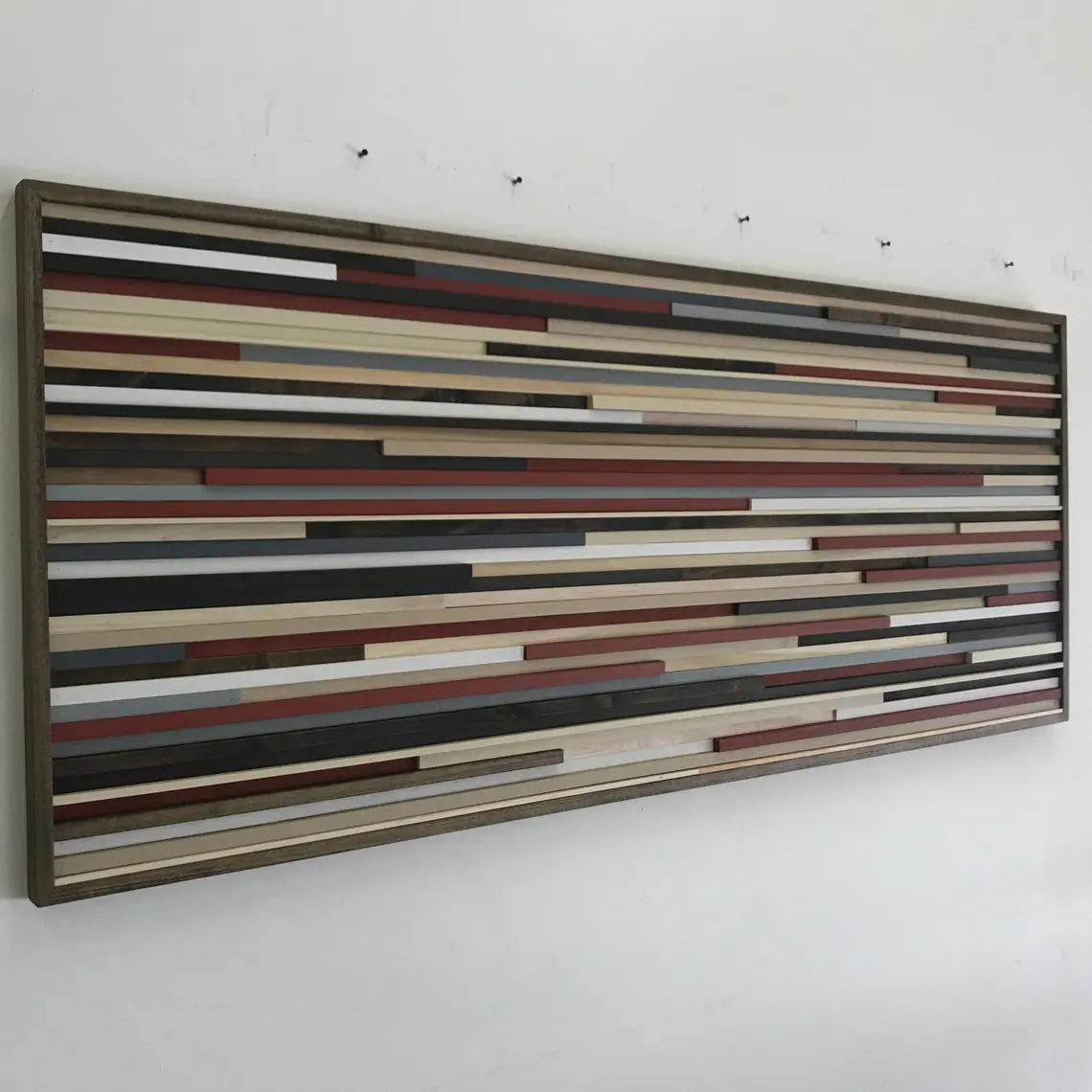 Atrika Wall Art Plank Wood Mosaic Wall Decor