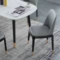 Attractive Upholstered Gray Dining Table Chair
