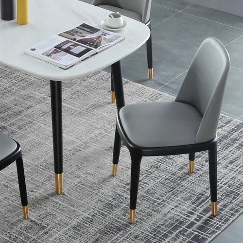 Attractive Upholstered Gray Dining Table Chair