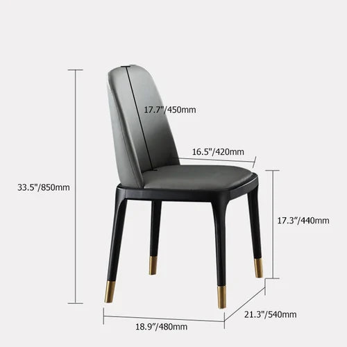 Attractive Upholstered Gray Dining Table Chair