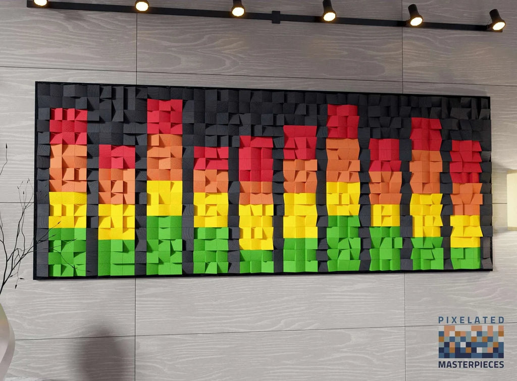 Audiometer 3D Wood Mosaic Wall Decor