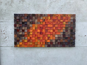 Basalt Wood Sound Diffusor Wood Mosaic Wall Decor