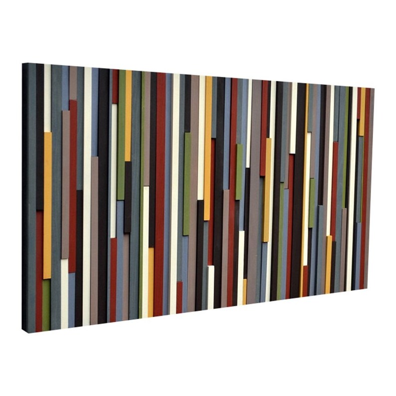 Castle Of Love Wall Art Plank Wood Mosaic Wall Decor