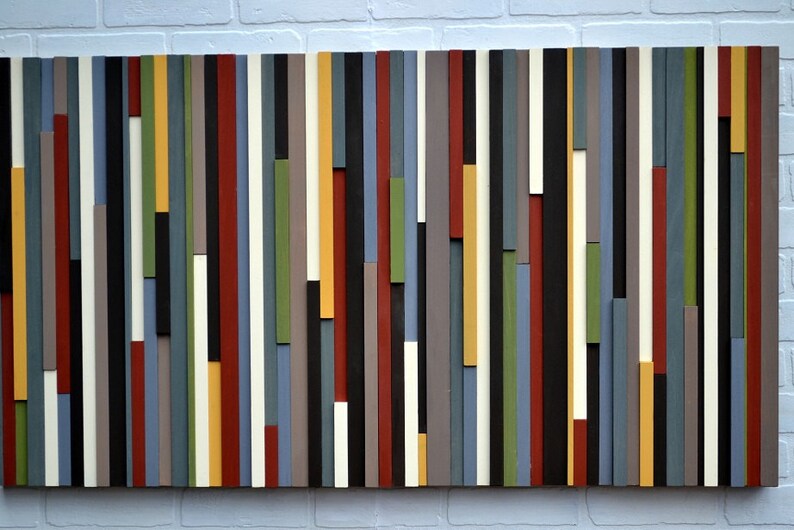 Castle Of Love Wall Art Plank Wood Mosaic Wall Decor