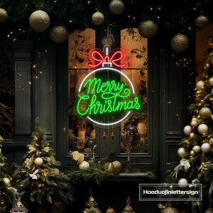 Christmas Ball Neon Sign