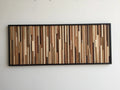 Classical Touch Wall Art Plank Wood Mosaic Wall Decor