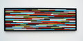 Color Of Smile Wall Art Plank Wood Mosaic Wall Decor
