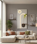 Contemporary Wall Decor with Remote LED Lights