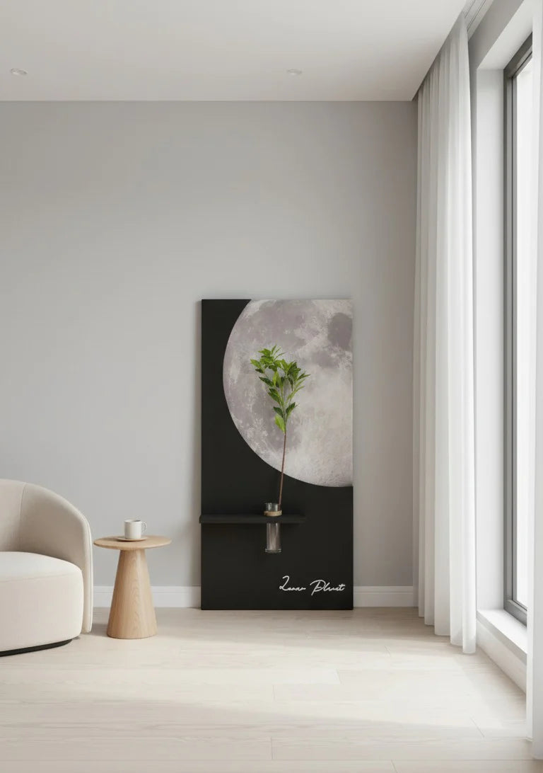 Creative Sandstone Imitation Plant Wall Art Led