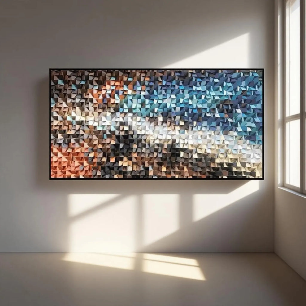 Dreamy Lights 3D Wood Mosaic Wall Decor
