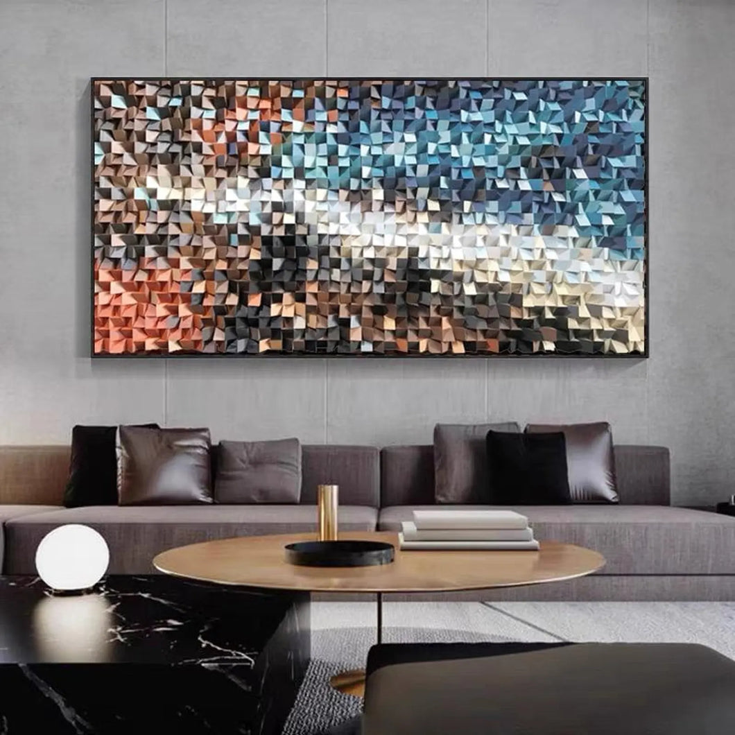 Dreamy Lights 3D Wood Mosaic Wall Decor