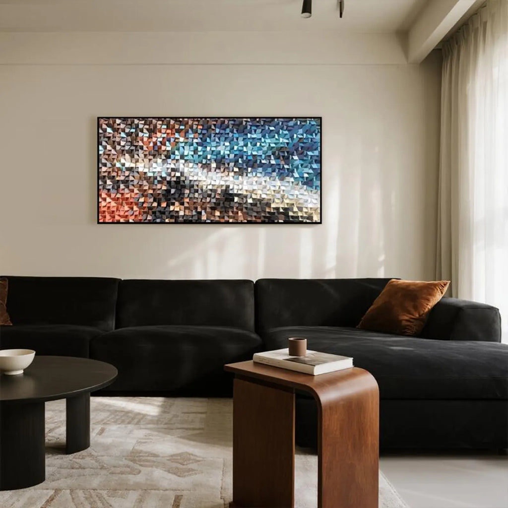 Dreamy Lights 3D Wood Mosaic Wall Decor