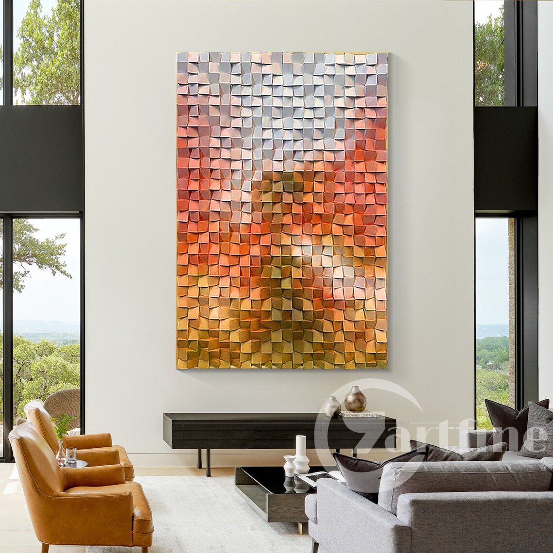 Emerging Dwan Wood Mosaic Wall Decor