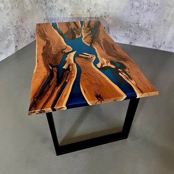 Transparent Nile Epoxy Resin Dining Table