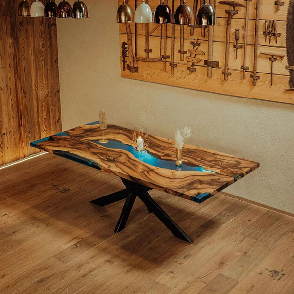 Hawaiian Epoxy Resin Dining Table