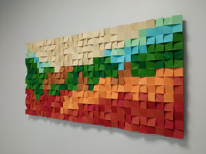 Fall Leaves Mosaic Wall Decor