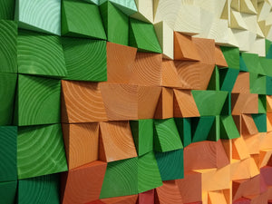 Fall Leaves Mosaic Wall Decor