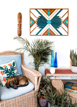 Load image into Gallery viewer, Geometric Wood Mosaic Wall Decor
