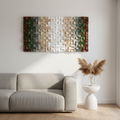 Green Earth Handmade Wood Mosaic Wall Decor
