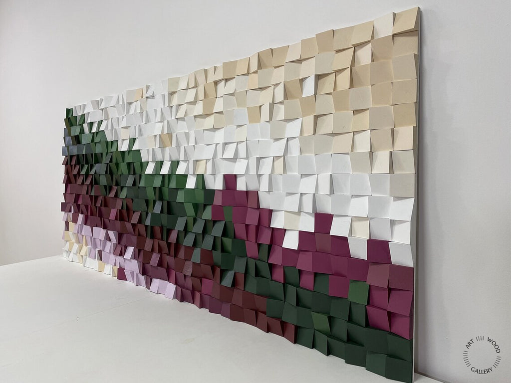 Green River Wood Mosaic Wall Decor