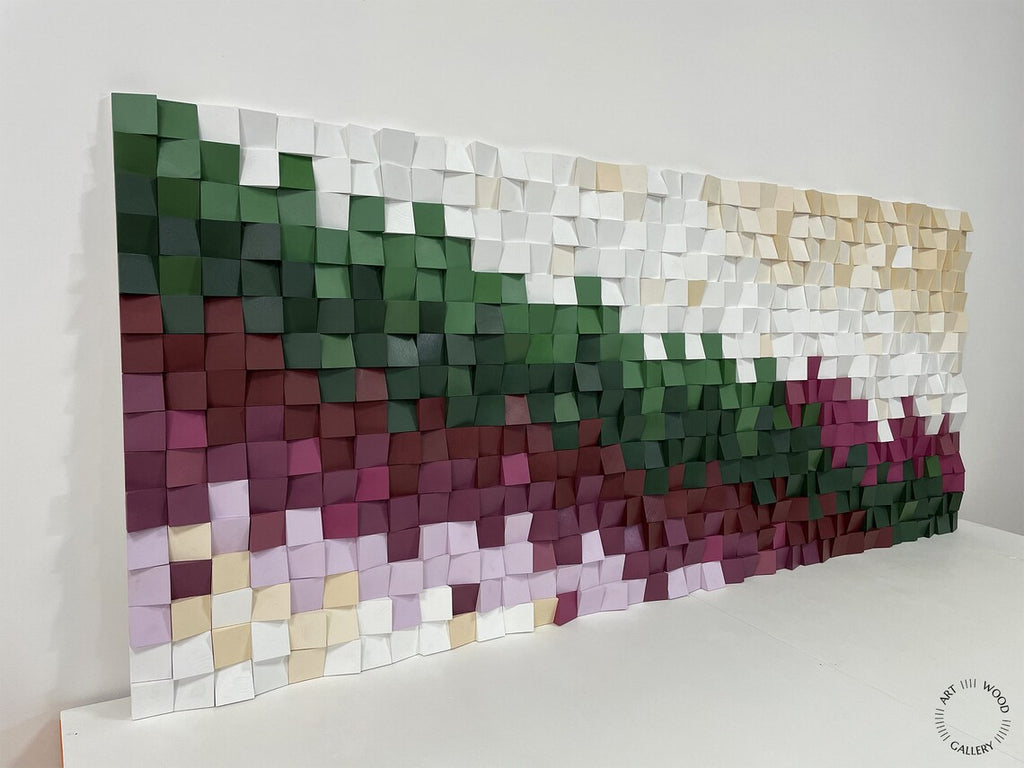 Green River Wood Mosaic Wall Decor
