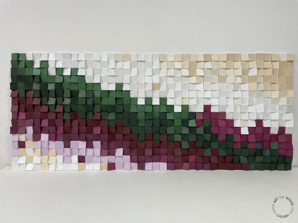 Green River Wood Mosaic Wall Decor