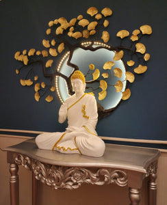 Buddha with LED Metal Tree Exquisite Combo