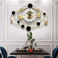 Splendid Golden Design Metal Wall Clock