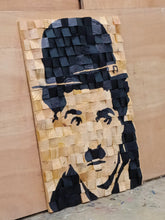 Load image into Gallery viewer, Charlie Chaplin Wood Mosaic Wall Decor
