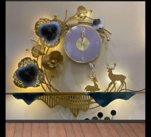 Load image into Gallery viewer, Gorgeous Deer Design Metal Wall Clock With LED Light
