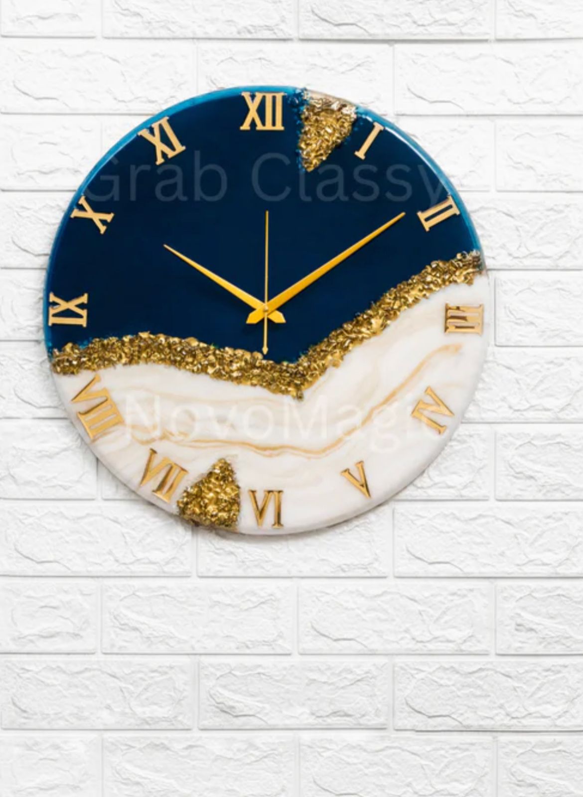 Gorgeous Epoxy Resin Wall Clock