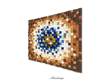 Load image into Gallery viewer, Geode Wood Mosaic Wall Decor
