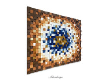 Load image into Gallery viewer, Geode Wood Mosaic Wall Decor
