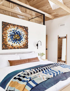 Geode Wood Mosaic Wall Decor
