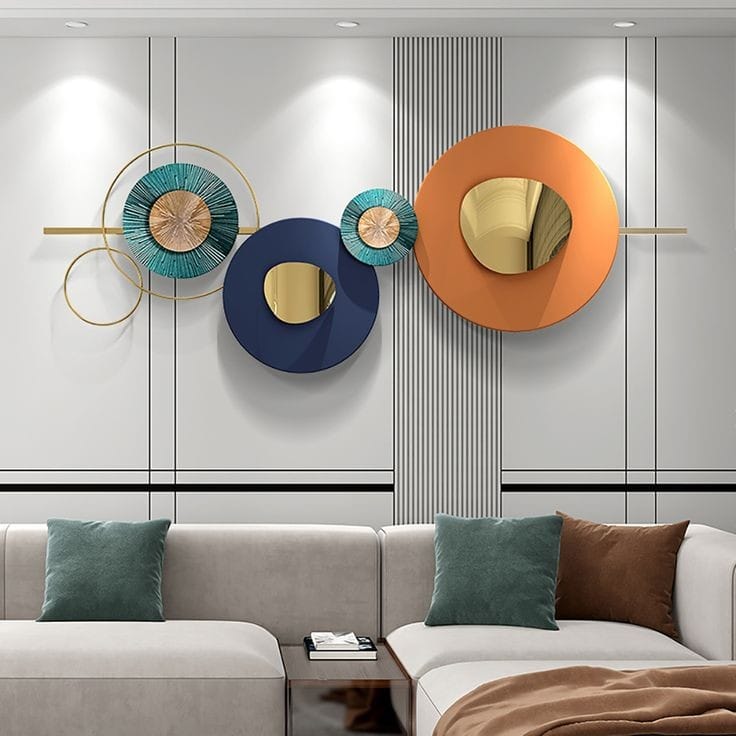 Glittering Gold Metal Wall Hanging