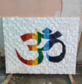 Om Wood Mosaic Wall Decor