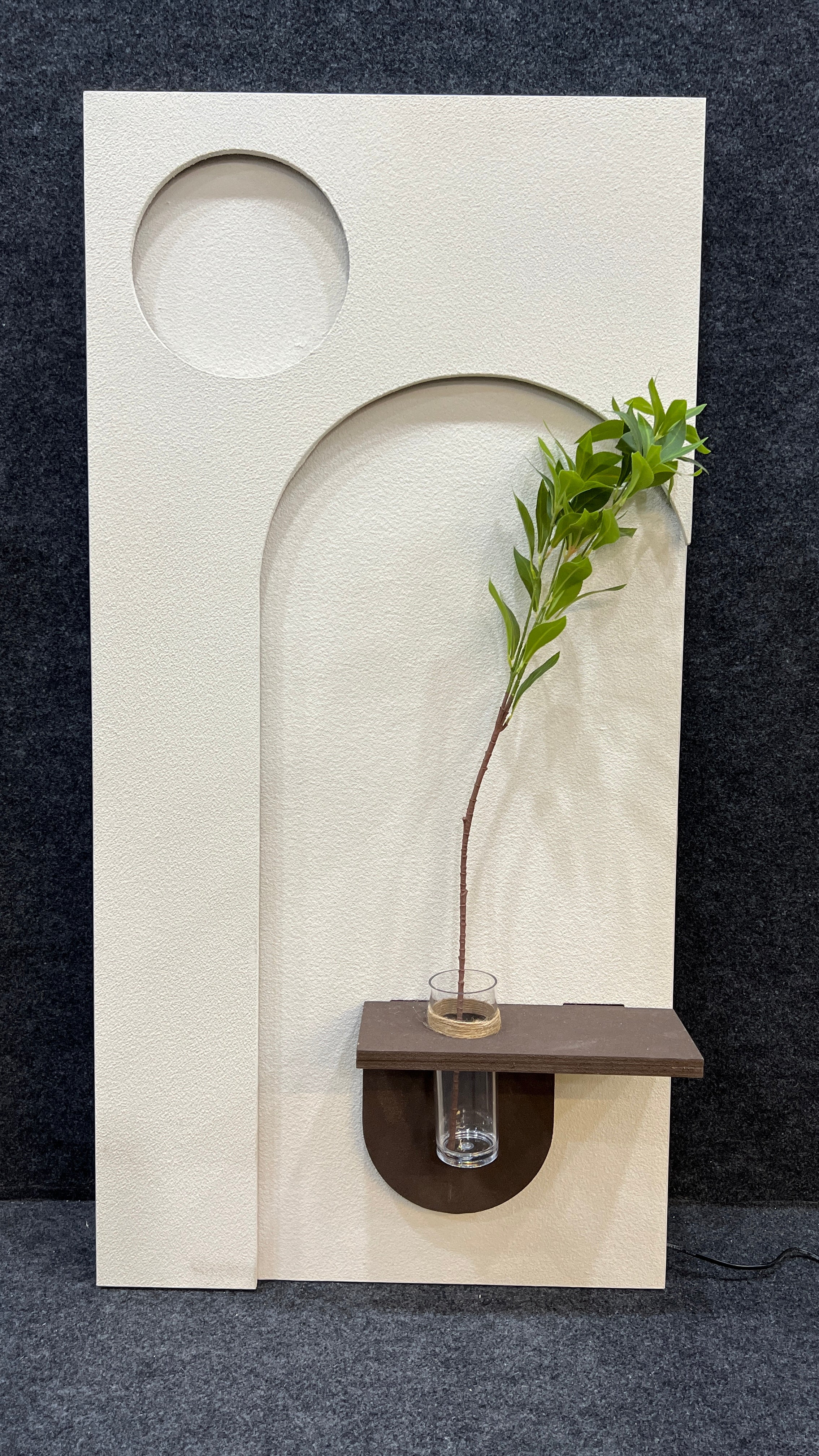 Contemporary Wall Decor with Remote LED Lights