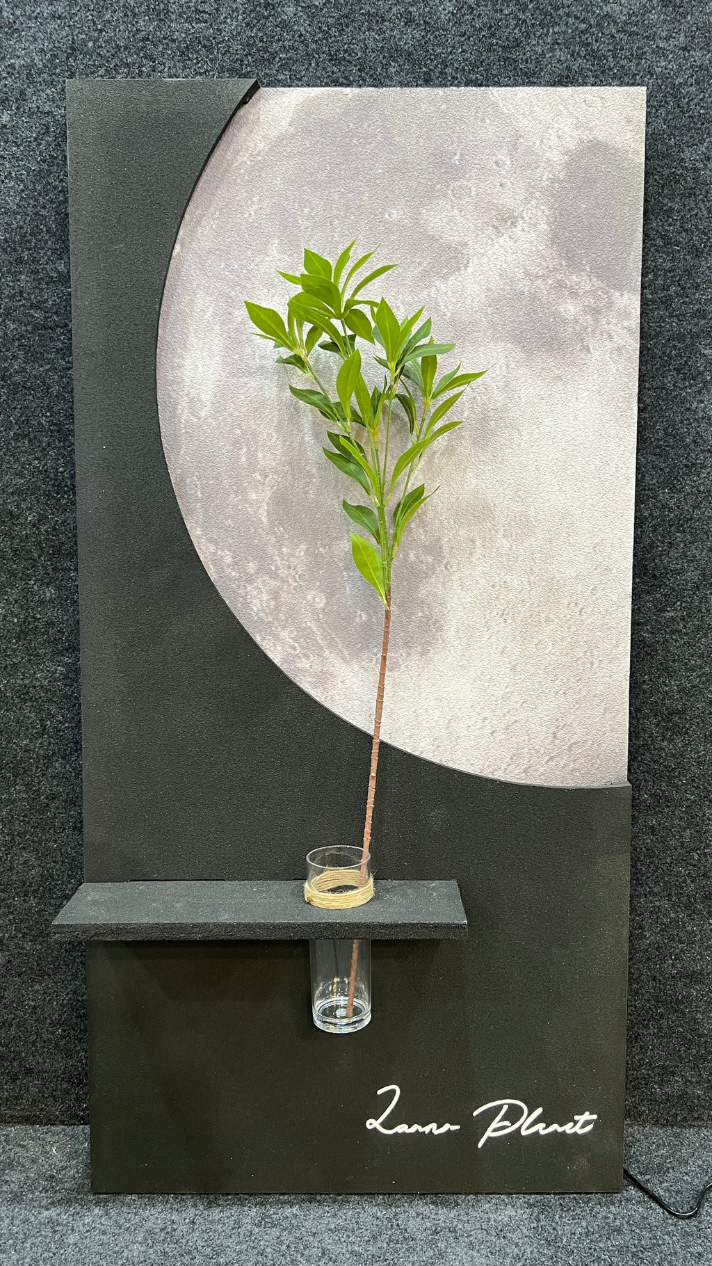 Creative Sandstone Imitation Plant Wall Art Led