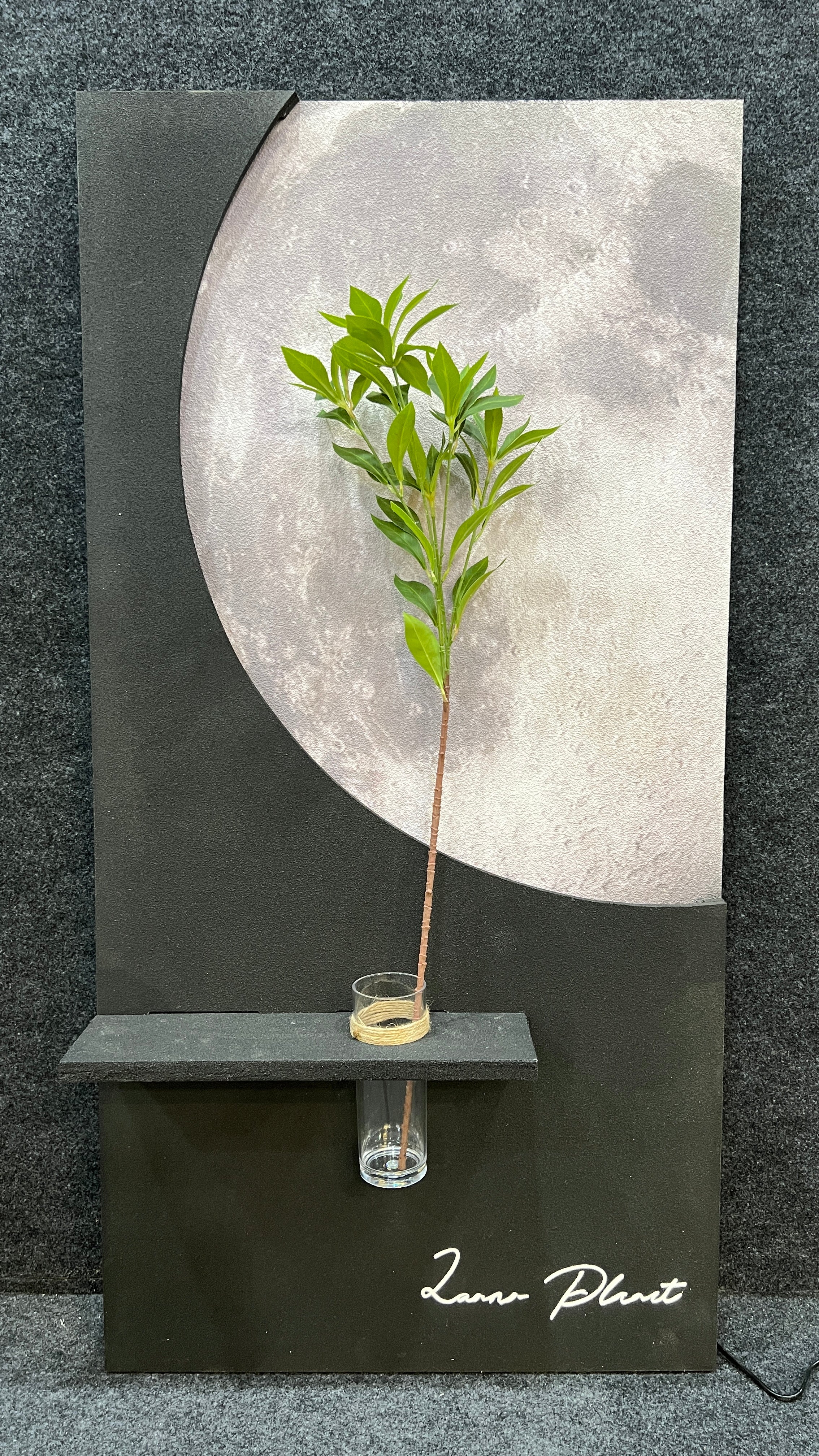 Creative Sandstone Imitation Plant Wall Art Led