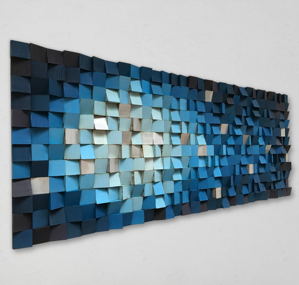 Into The Stars Wood Mosaic Wall Decor