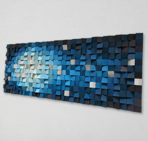 Into The Stars Wood Mosaic Wall Decor