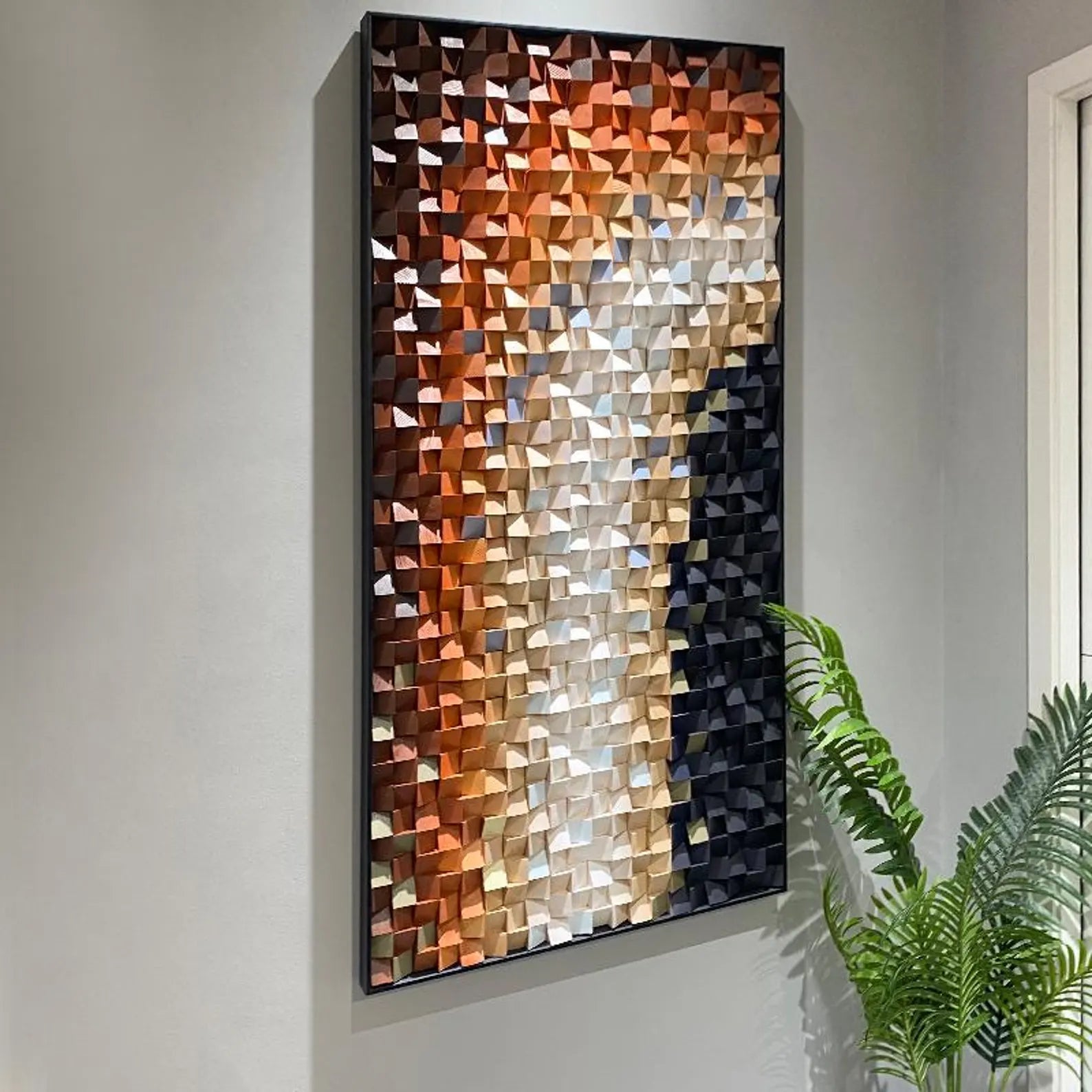 Way To Ladakh 3D Wood Mosaic Wall Decor