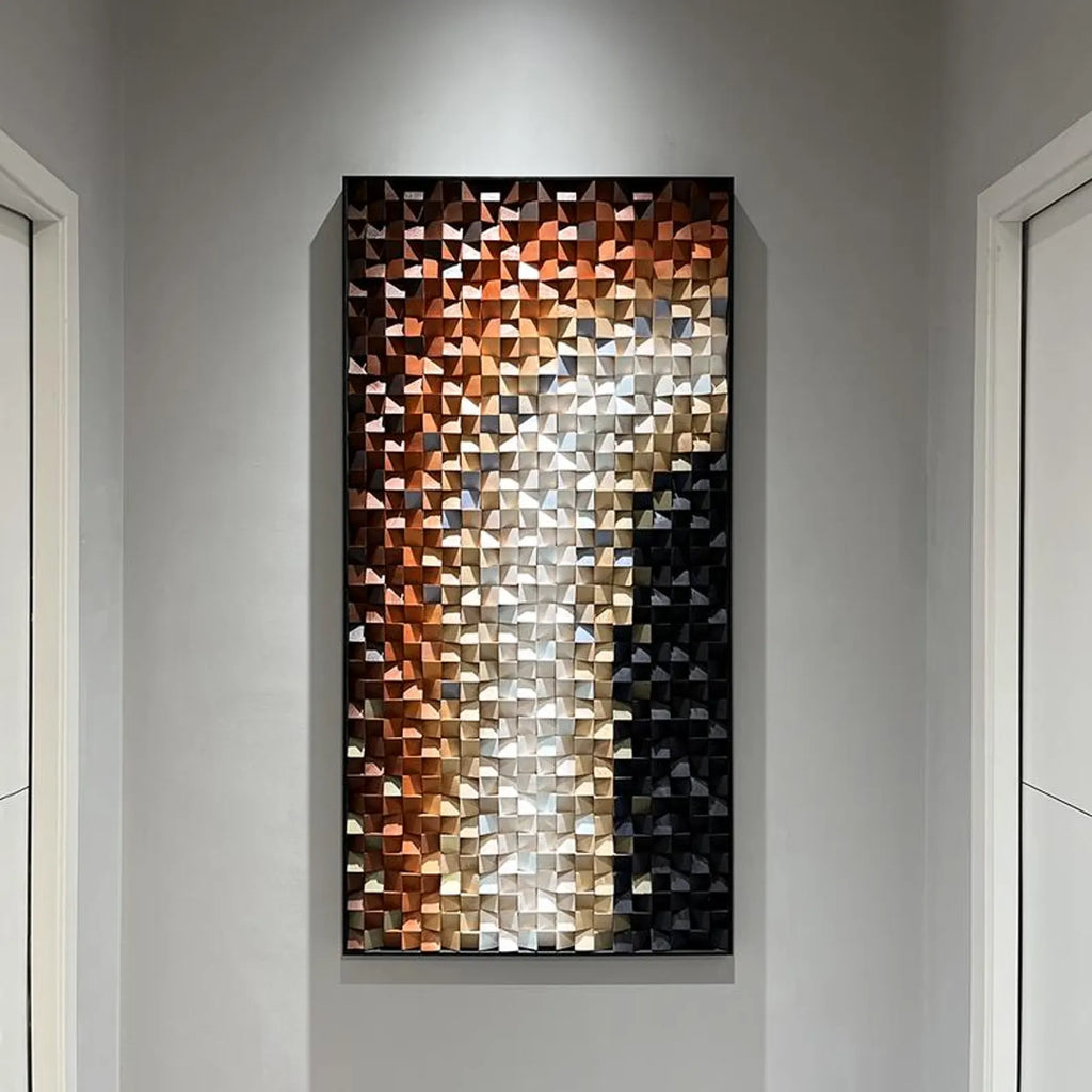 Way To Ladakh 3D Wood Mosaic Wall Decor